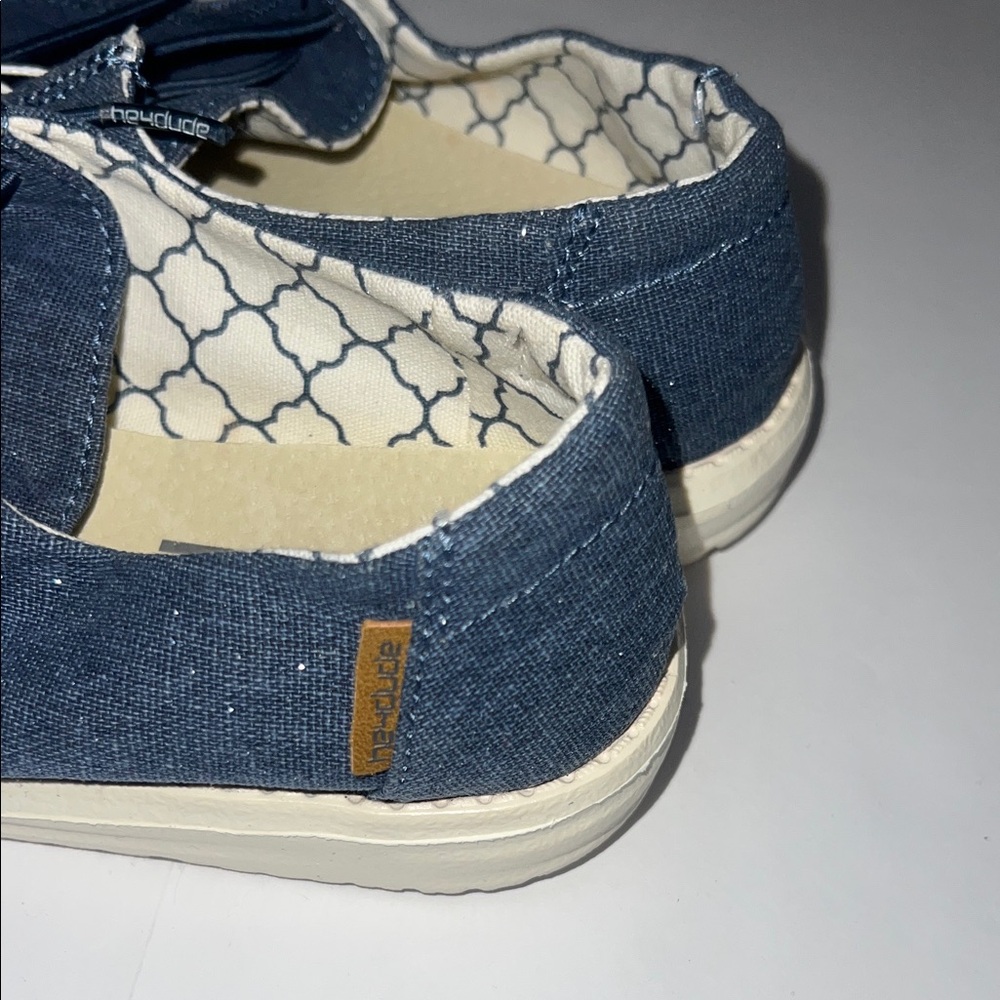 NWT Hey Dude Navy Blue Casual Slip-Ons size k13 - Picture 5 of 8